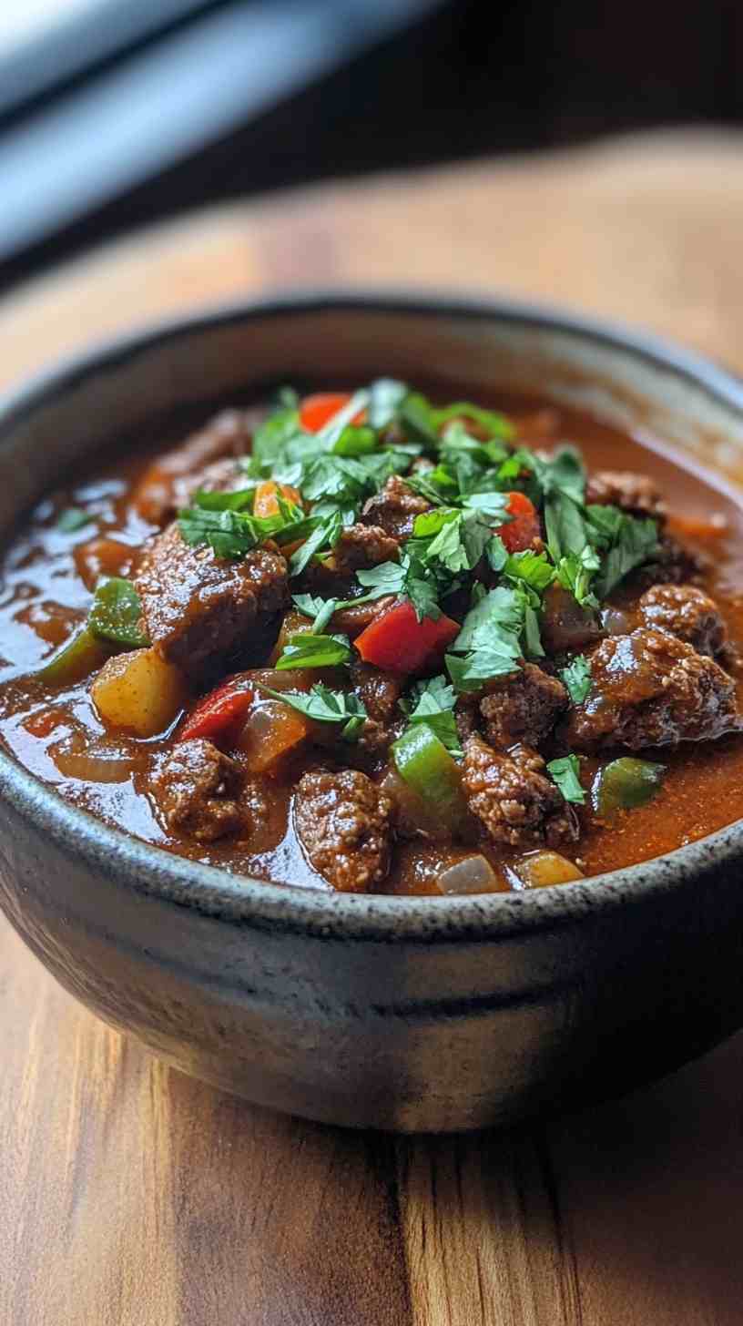 Slow Cooker Chunky Beef Chili Slow Cooker Chunky Beef Chili