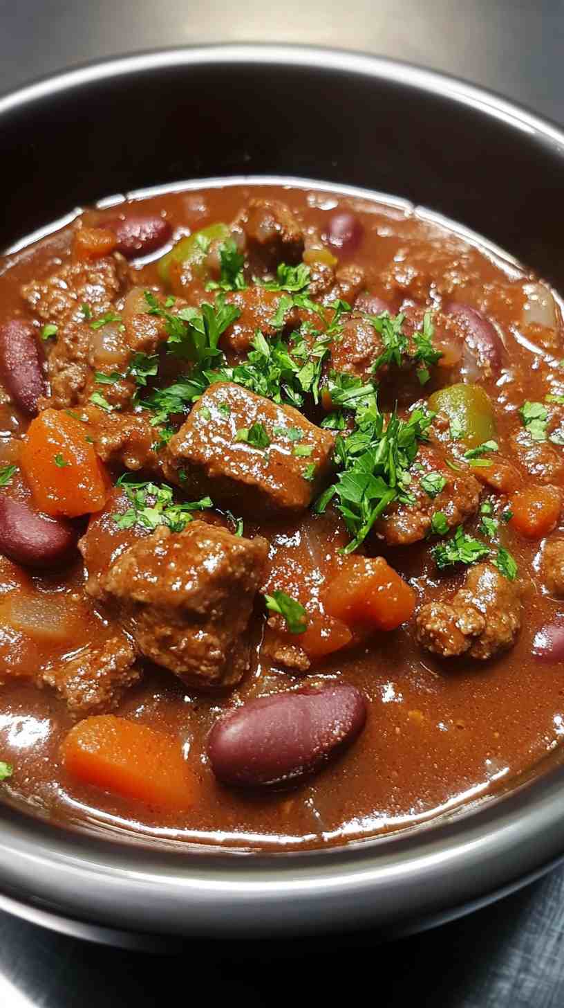 Slow Cooker Chunky Beef Chili Slow Cooker Chunky Beef Chili