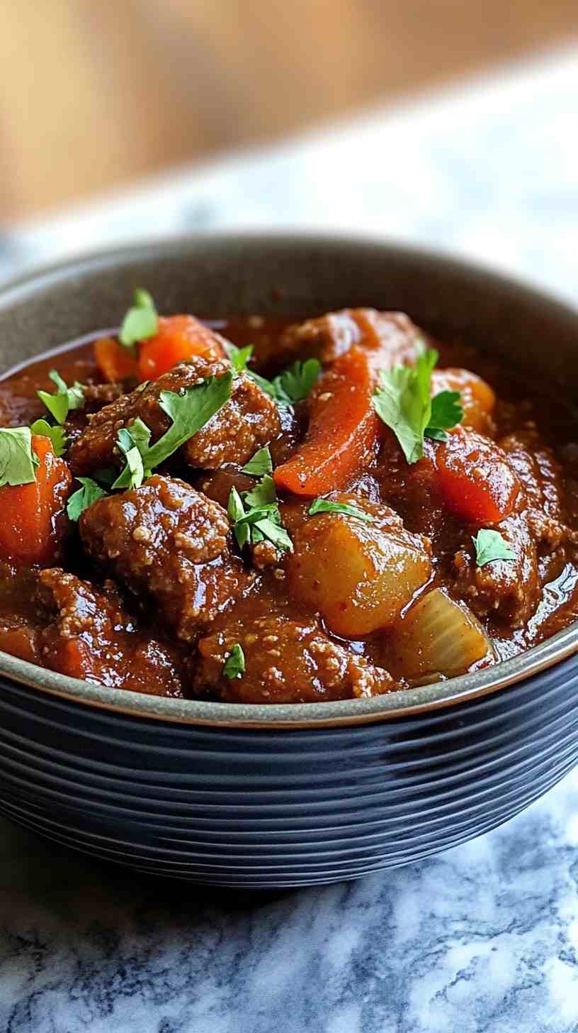 Slow Cooker Chunky Beef Chili Slow Cooker Chunky Beef Chili