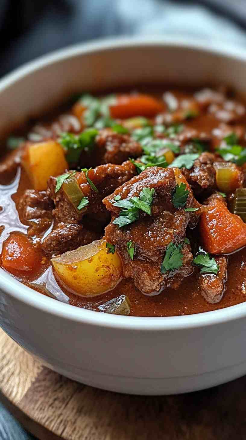 Slow Cooker Chunky Beef Chili Slow Cooker Chunky Beef Chili