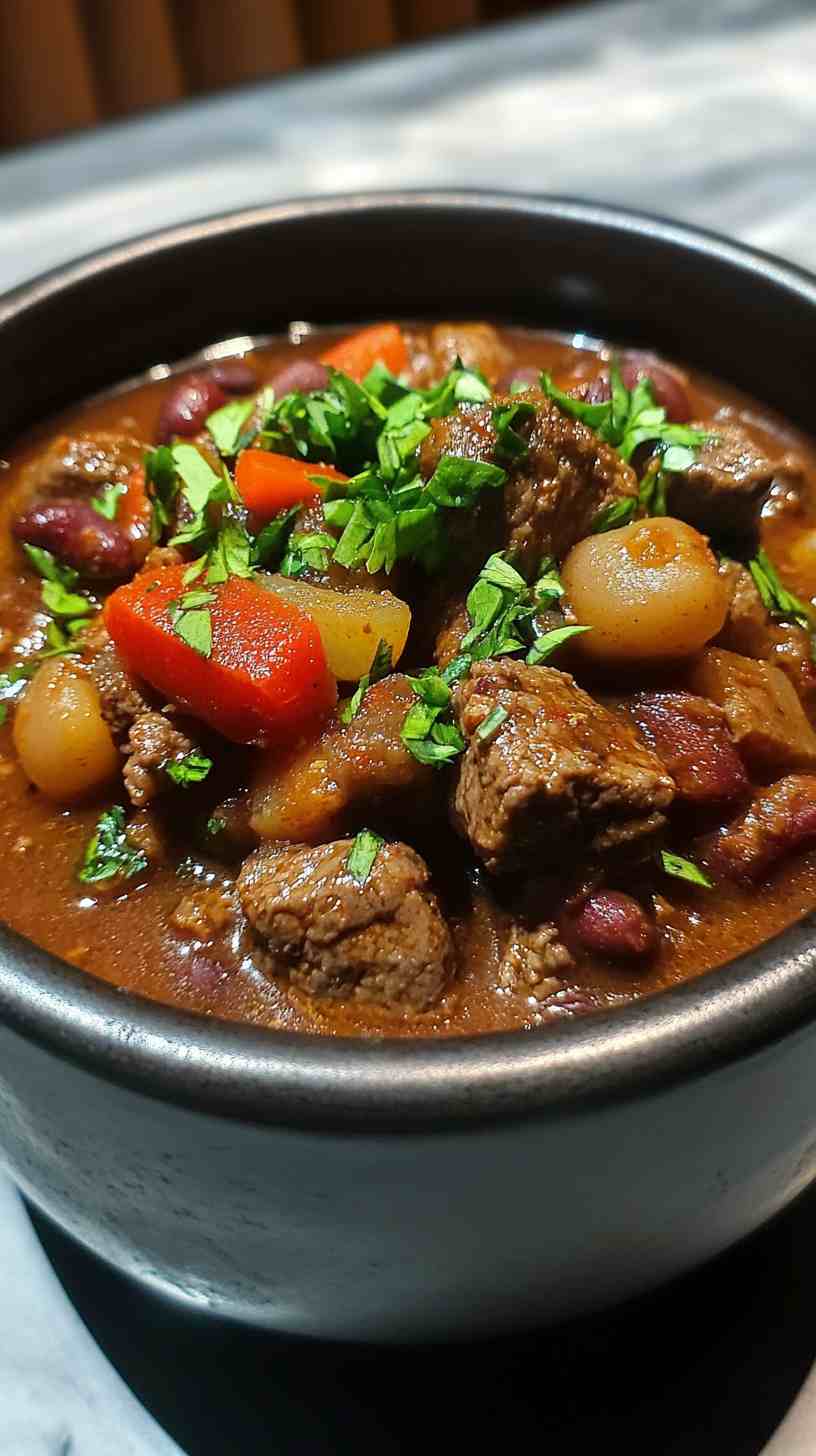 Slow Cooker Chunky Beef Chili Slow Cooker Chunky Beef Chili