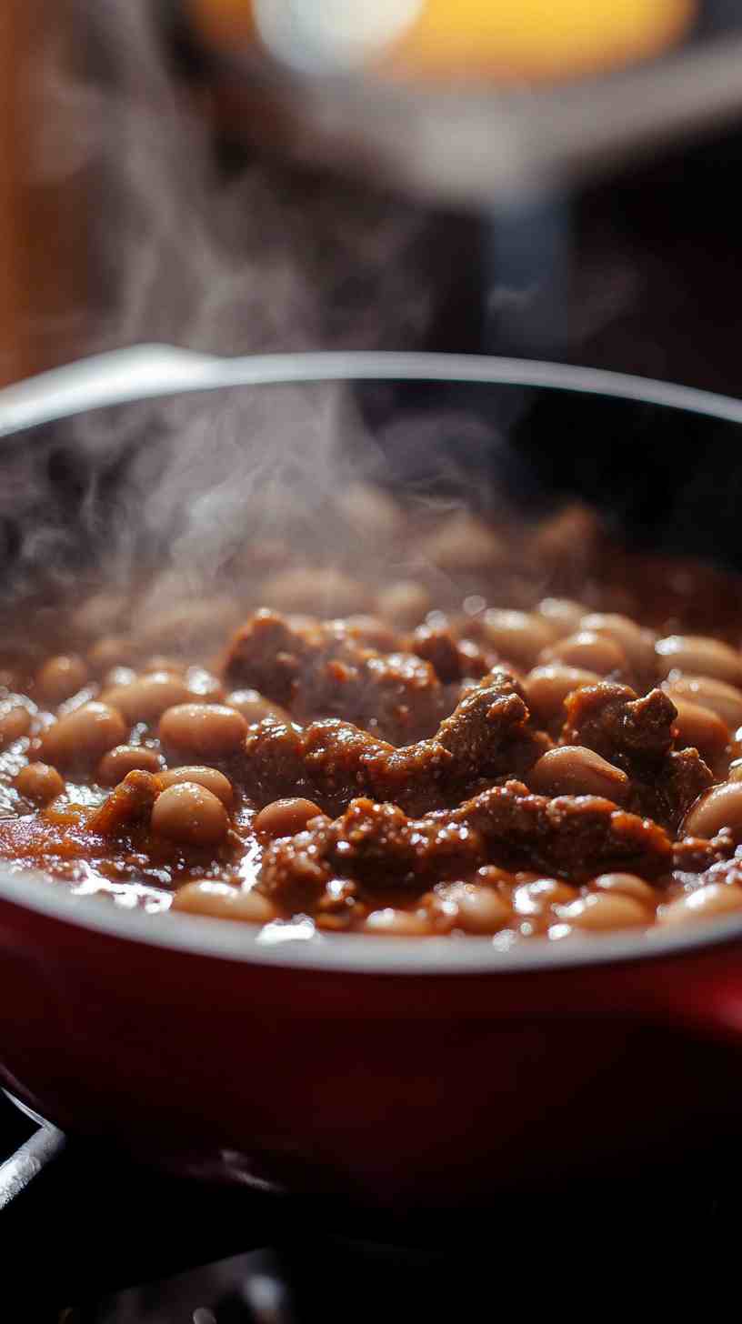 Smoky Slow Cooker Beef and Bean Chili Smoky Slow Cooker Beef and Bean Chili