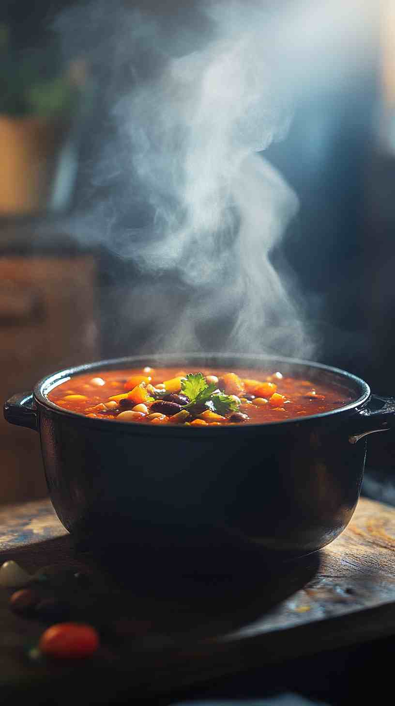 Smoky Slow Cooker Beef and Bean Chili Smoky Slow Cooker Beef and Bean Chili