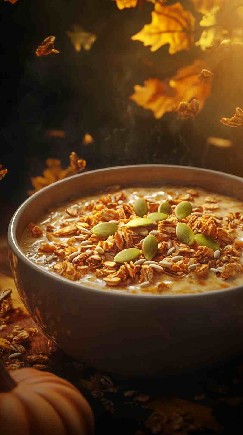 Spiced Pumpkin Pie Smoothie Bowl Spiced Pumpkin Pie Smoothie Bowl