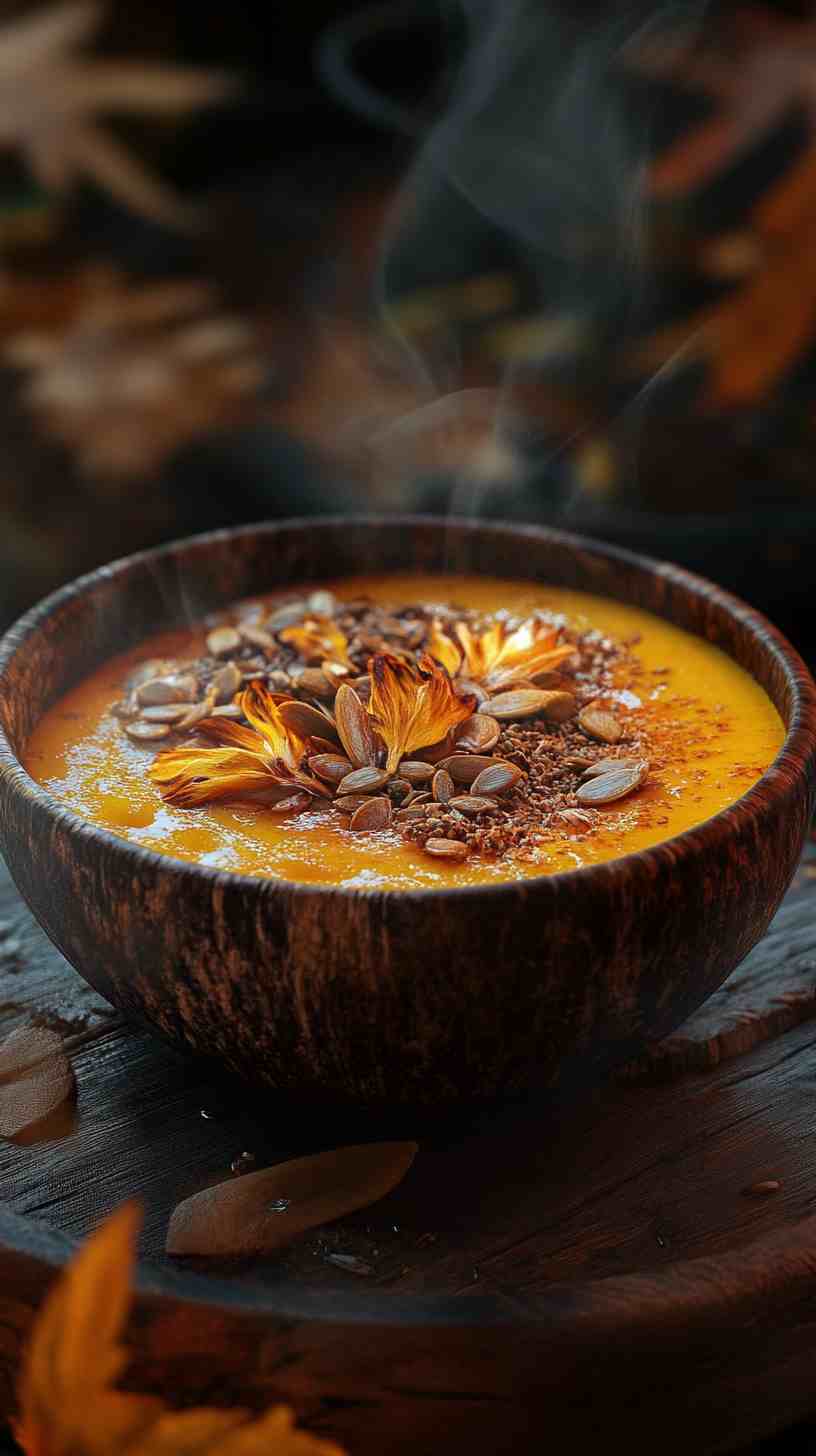 Spiced Pumpkin Pie Smoothie Bowl Spiced Pumpkin Pie Smoothie Bowl