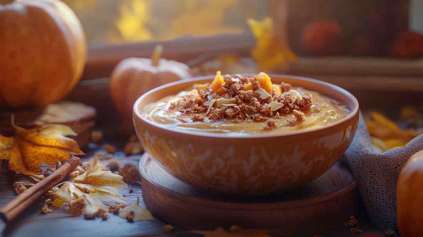 Spiced Pumpkin Pie Smoothie Bowl Spiced Pumpkin Pie Smoothie Bowl