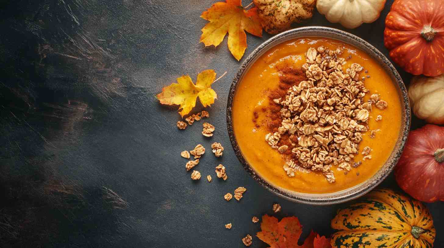Spiced Pumpkin Pie Smoothie Bowl Spiced Pumpkin Pie Smoothie Bowl