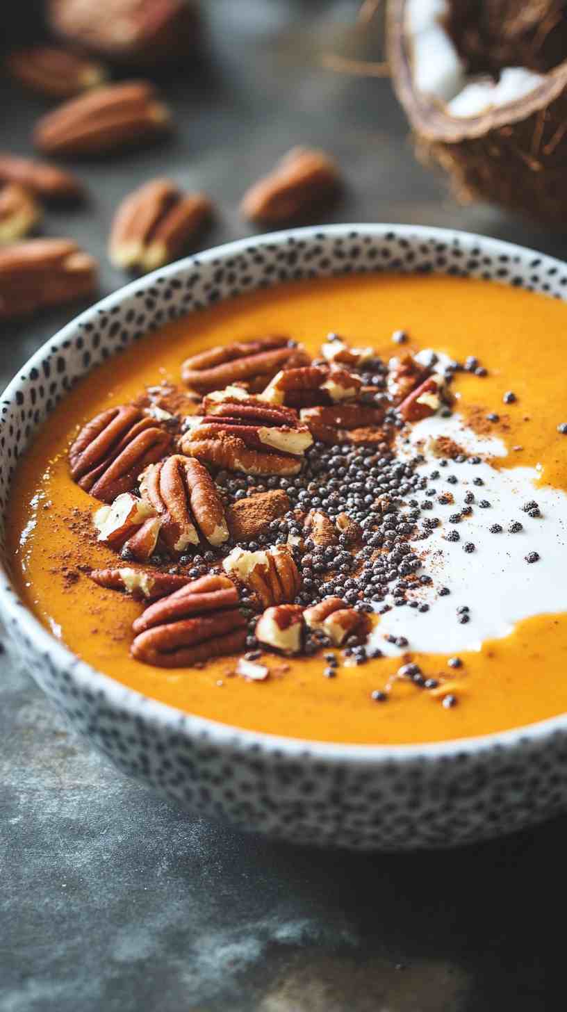 Spiced Pumpkin Pie Smoothie Bowl Spiced Pumpkin Pie Smoothie Bowl