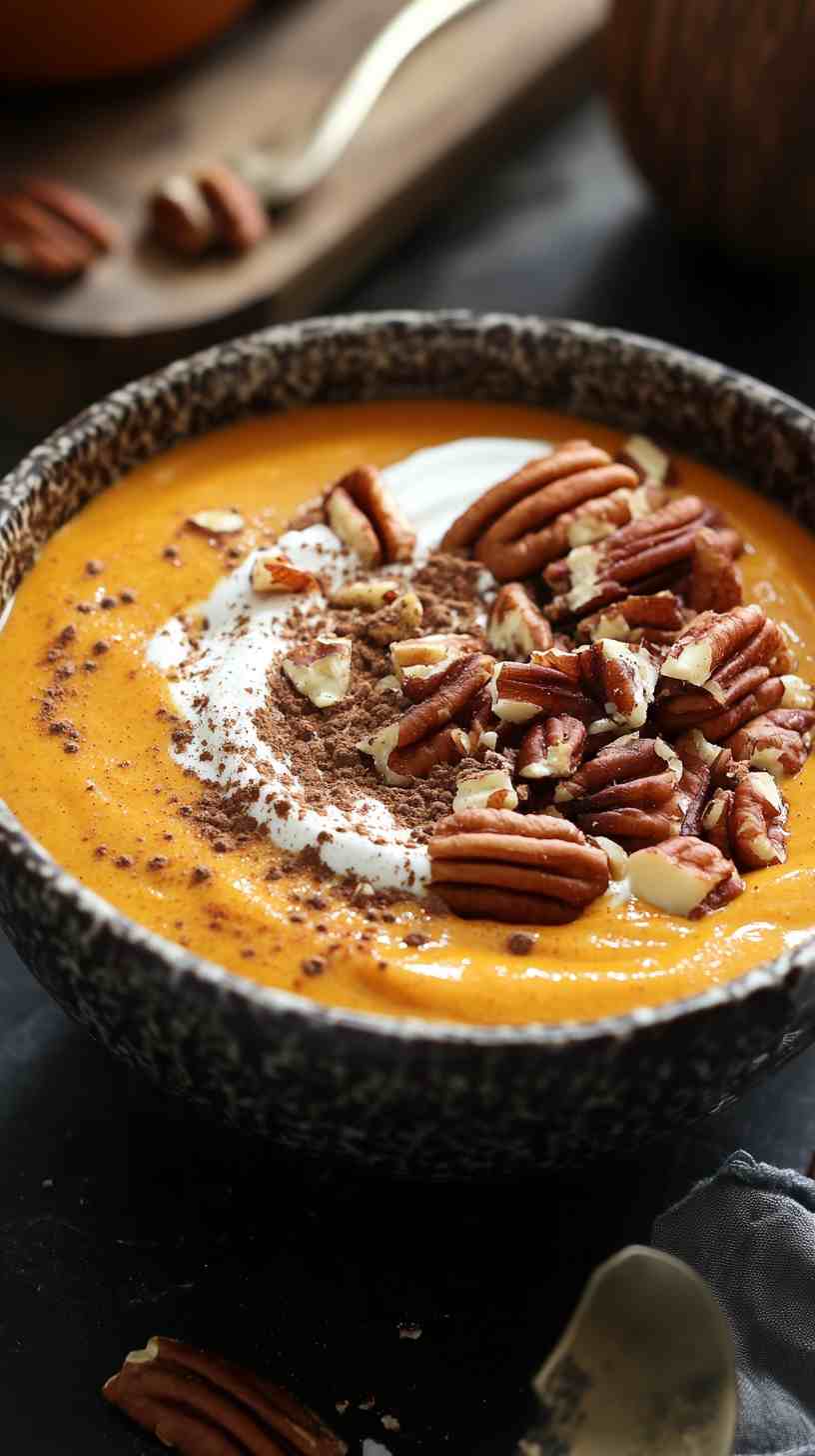 Spiced Pumpkin Pie Smoothie Bowl Spiced Pumpkin Pie Smoothie Bowl