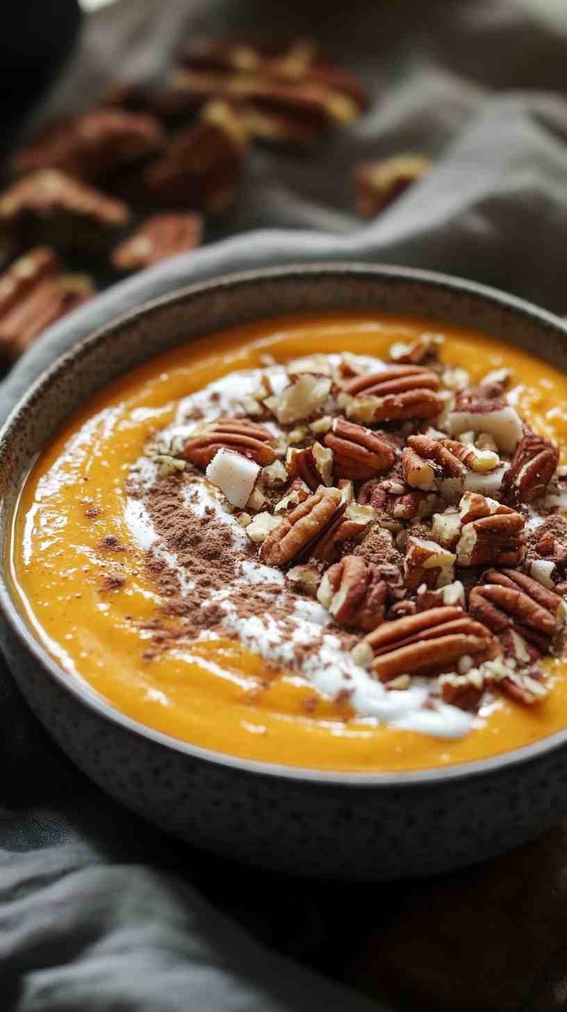 Spiced Pumpkin Pie Smoothie Bowl Spiced Pumpkin Pie Smoothie Bowl