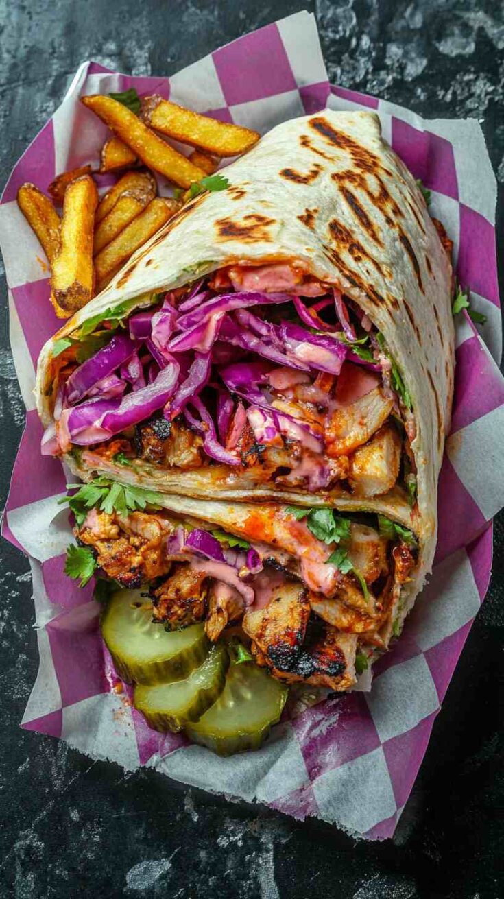 Spicy Chicken Shawarma Wrap Spicy Chicken Shawarma Wrap