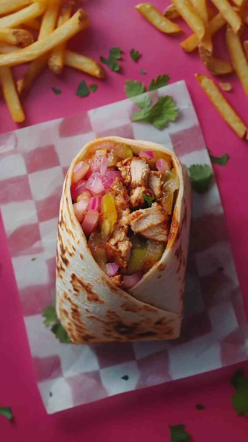 Spicy Chicken Shawarma Wrap Spicy Chicken Shawarma Wrap