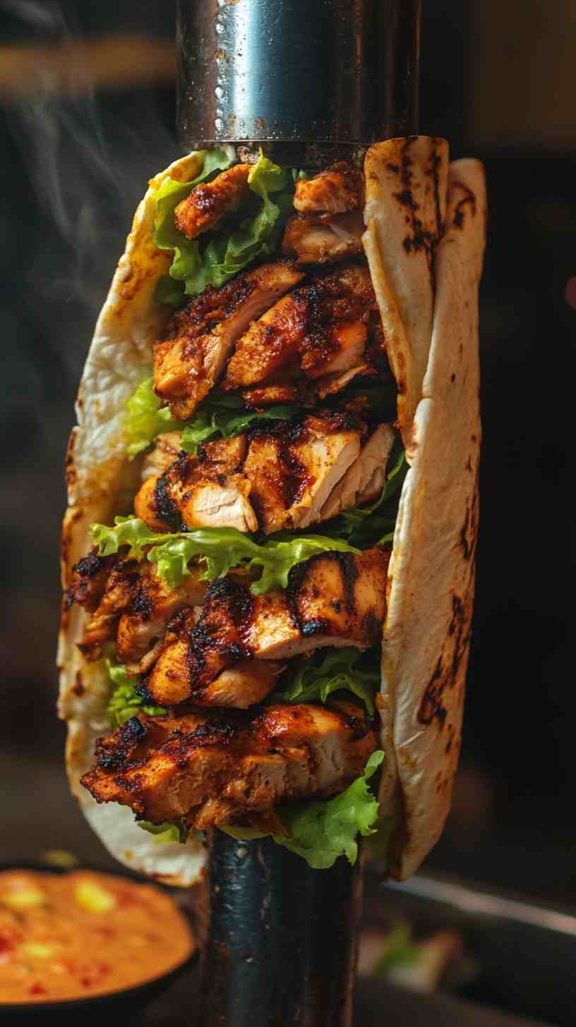 Spicy Chicken Shawarma Wrap Spicy Chicken Shawarma Wrap