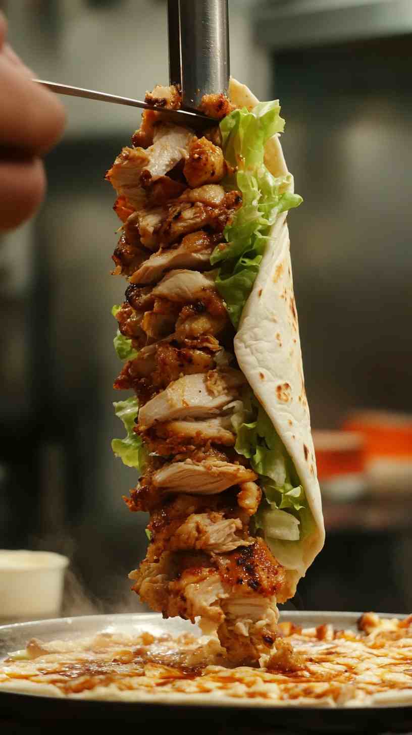Spicy Chicken Shawarma Wrap Spicy Chicken Shawarma Wrap
