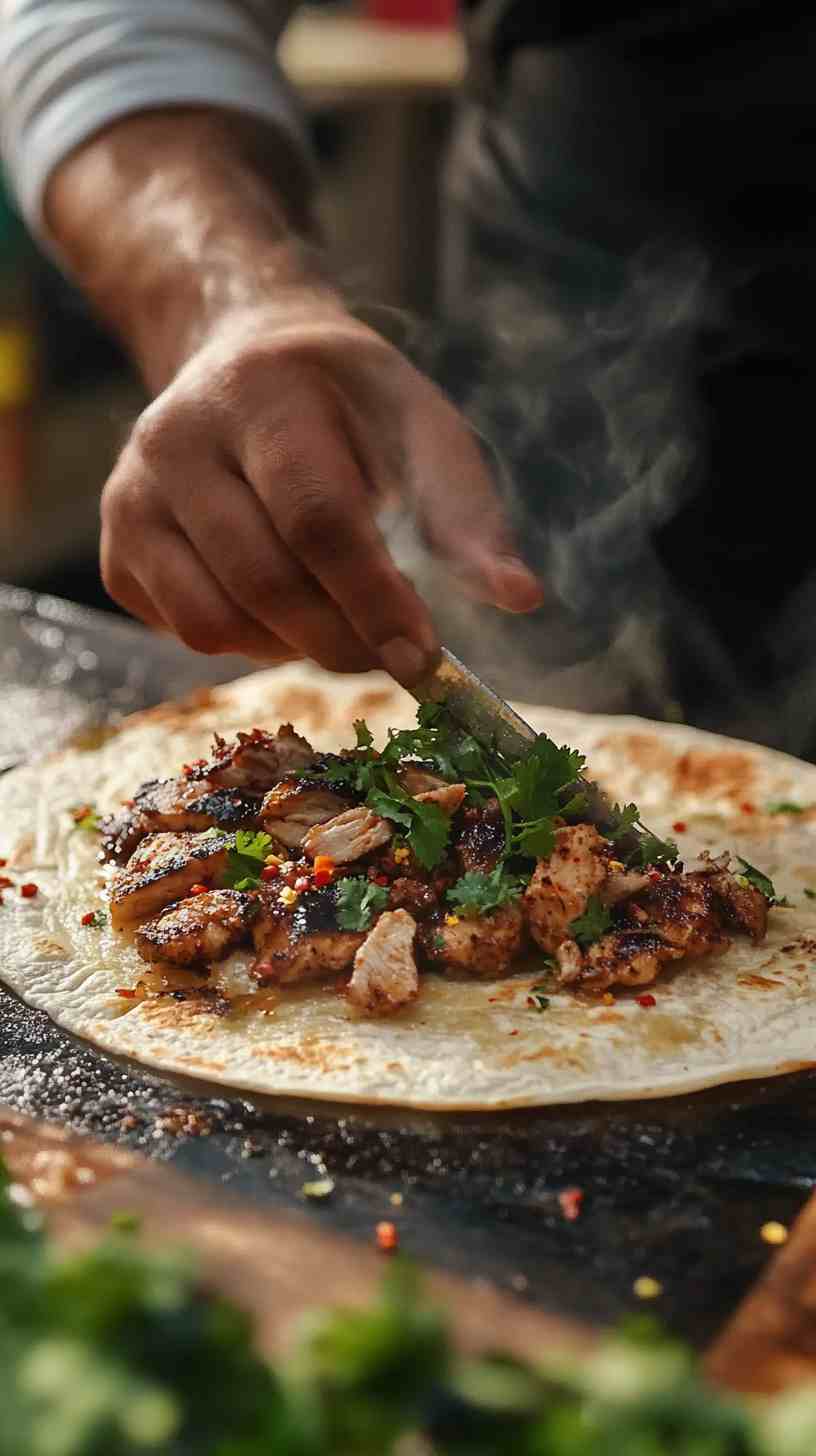 Spicy Chicken Shawarma Wrap Spicy Chicken Shawarma Wrap