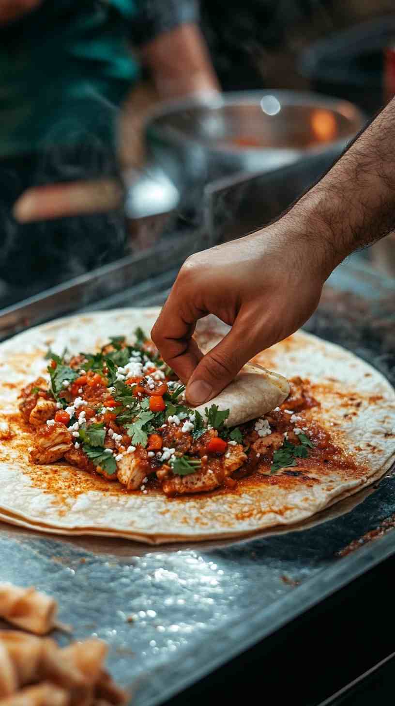 Spicy Chicken Shawarma Wrap Spicy Chicken Shawarma Wrap