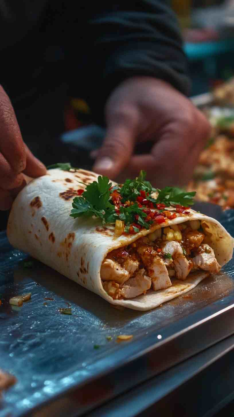Spicy Chicken Shawarma Wrap Spicy Chicken Shawarma Wrap