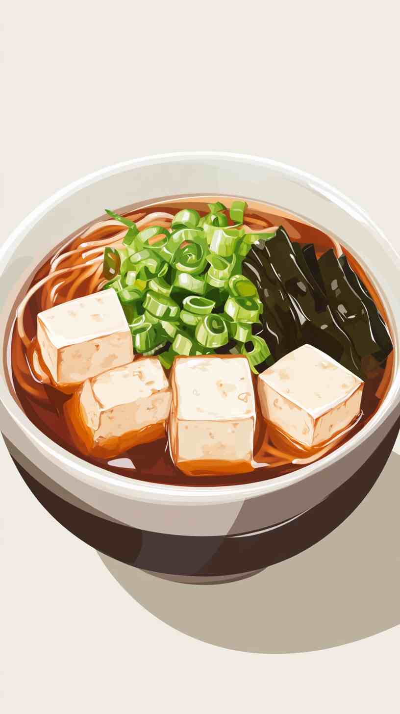 Spicy Shio Ramen Noodles with Seaweed and Tofu Spicy Shio Ramen Noodles with Seaweed and Tofu
