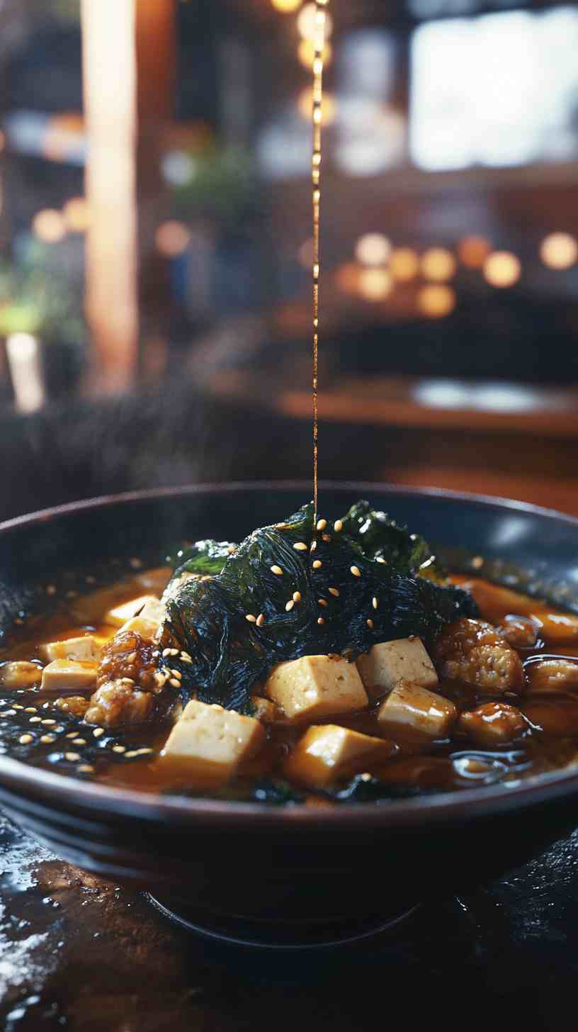 Spicy Shio Ramen Noodles with Seaweed and Tofu Spicy Shio Ramen Noodles with Seaweed and Tofu