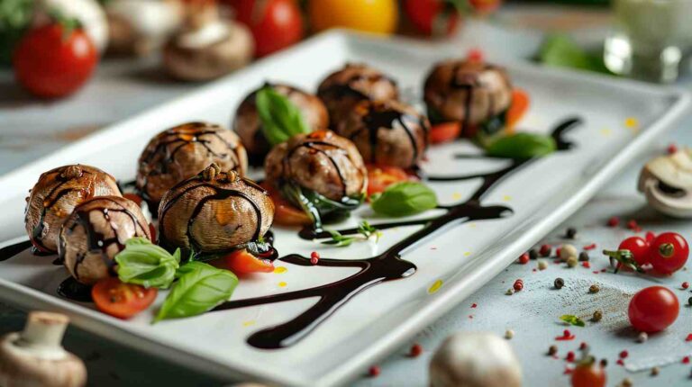 Spinach-Stuffed Big Mushrooms