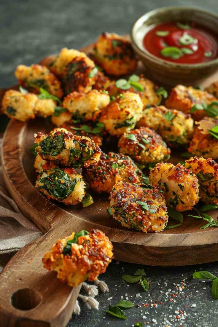 Spinach-Stuffed Big Mushrooms