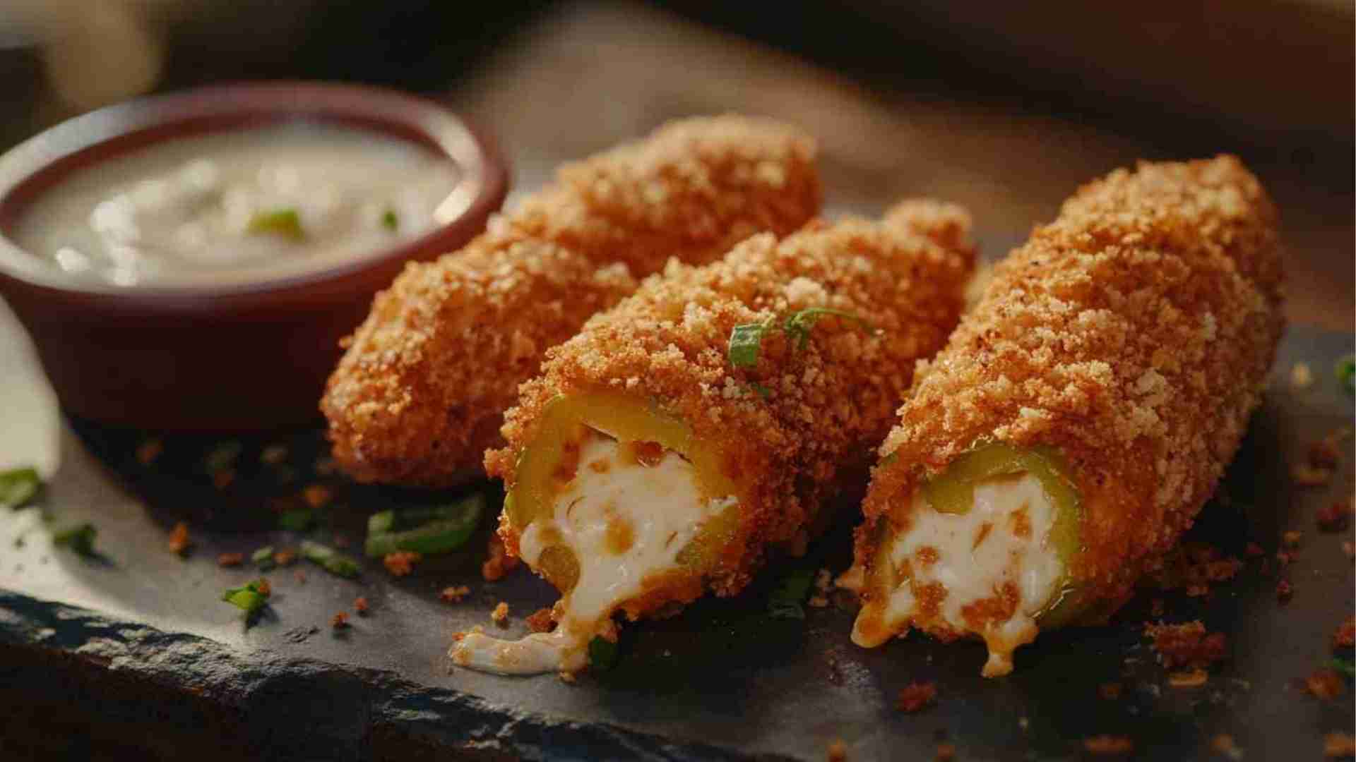 Cheese-Stuffed Jalapeño Poppers Street Food