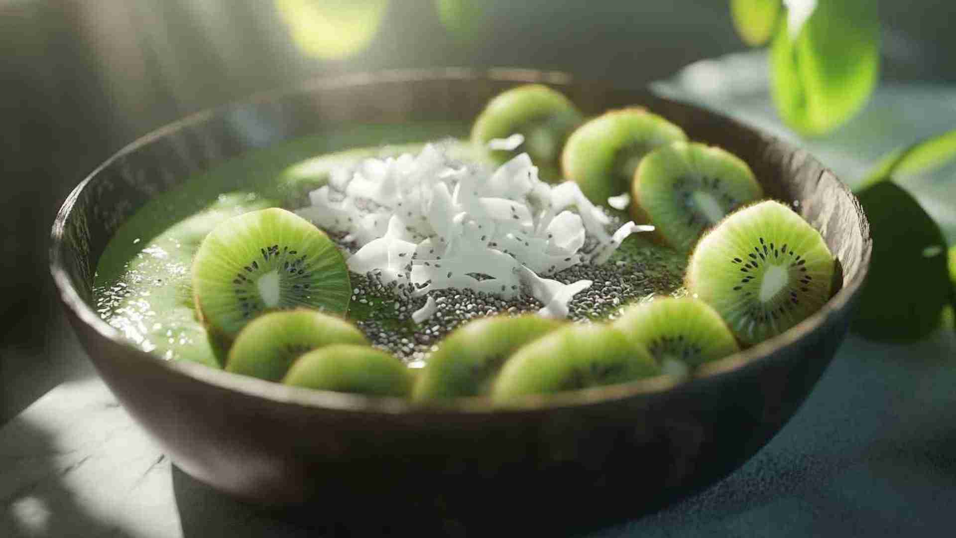 Kiwi Coconut Glow Smoothie Bowl