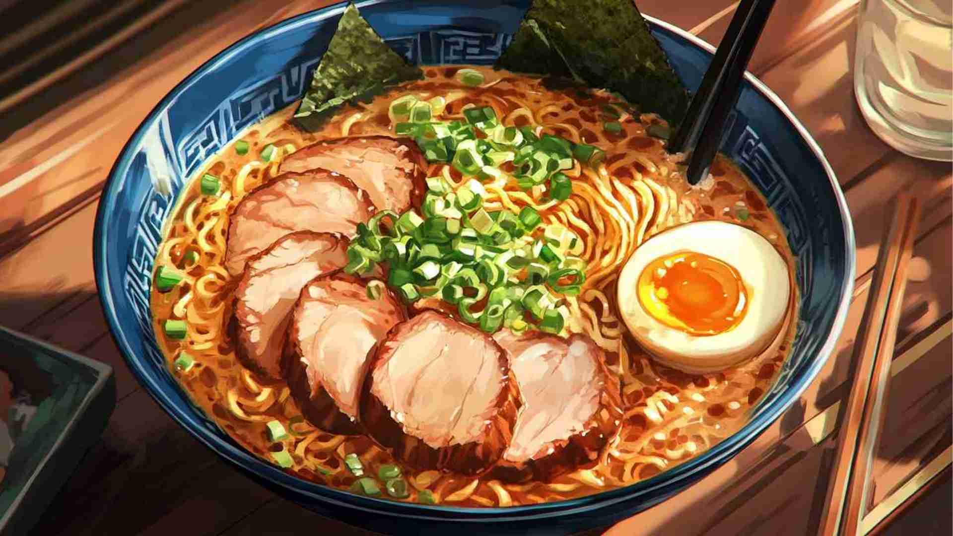 Ramen Noodles with Spicy Peanut Butter and Pork