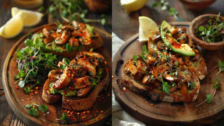 Mushroom Avocado Toast