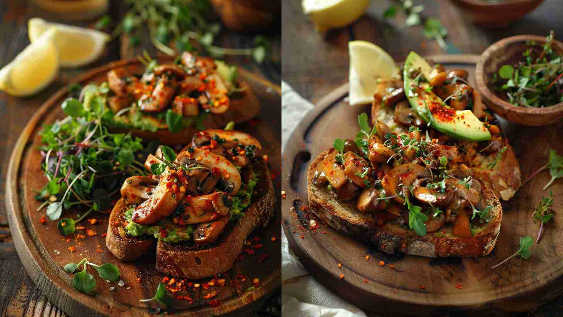 Mushroom Avocado Toast
