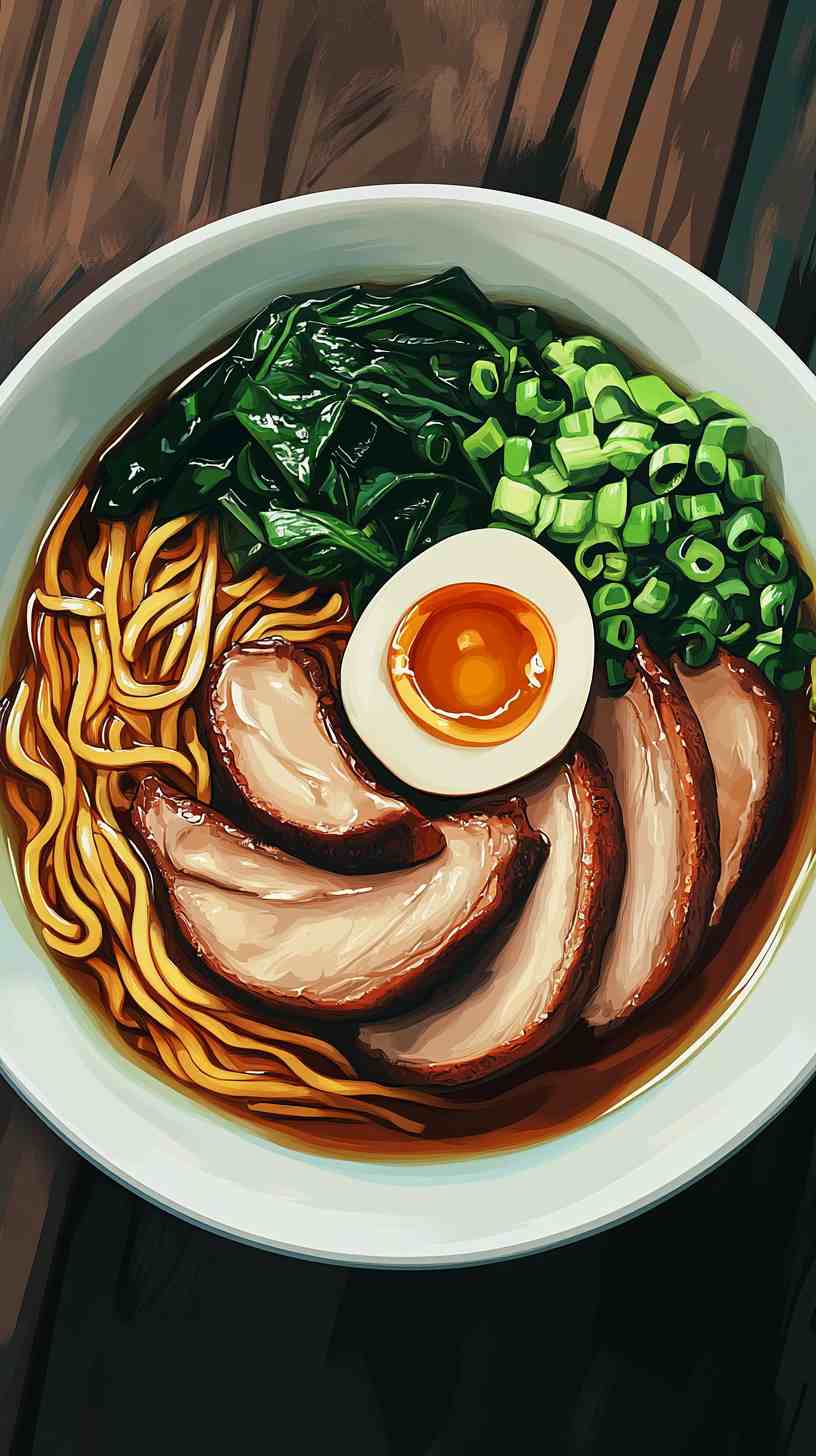 Sweet Soy Ramen Noodles with Duck and Spinach Sweet Soy Ramen Noodles with Duck and Spinach