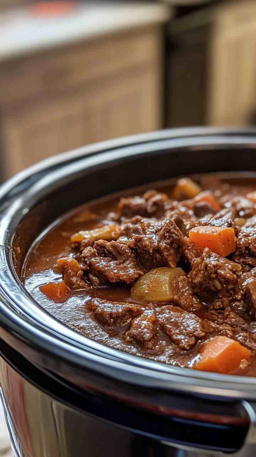 Tender Beef Casserole with a Savory Slow Cooker Twist