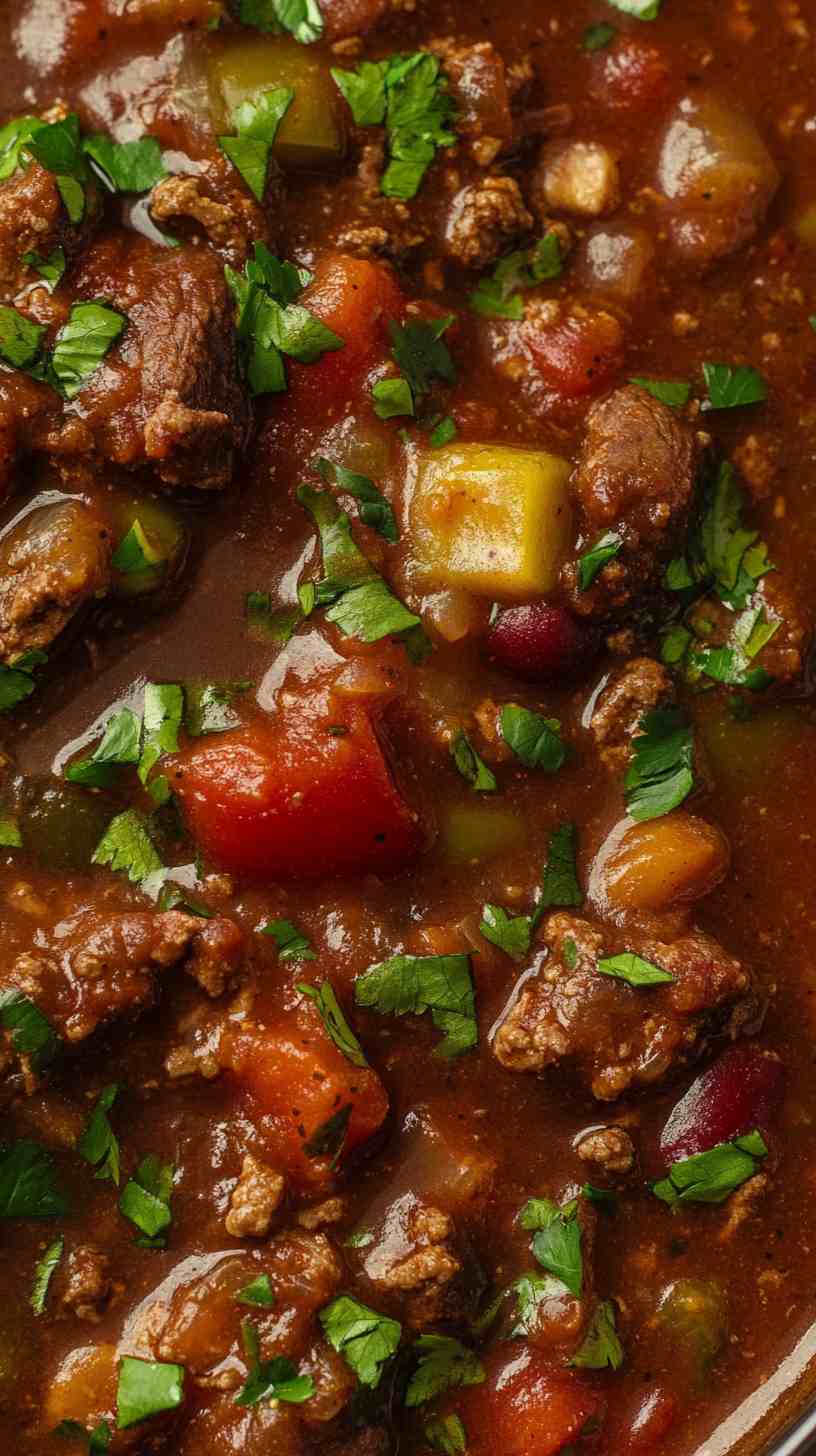 Thick and Flavorful Crockpot Beef Chili Thick and Flavorful Crockpot Beef Chili
