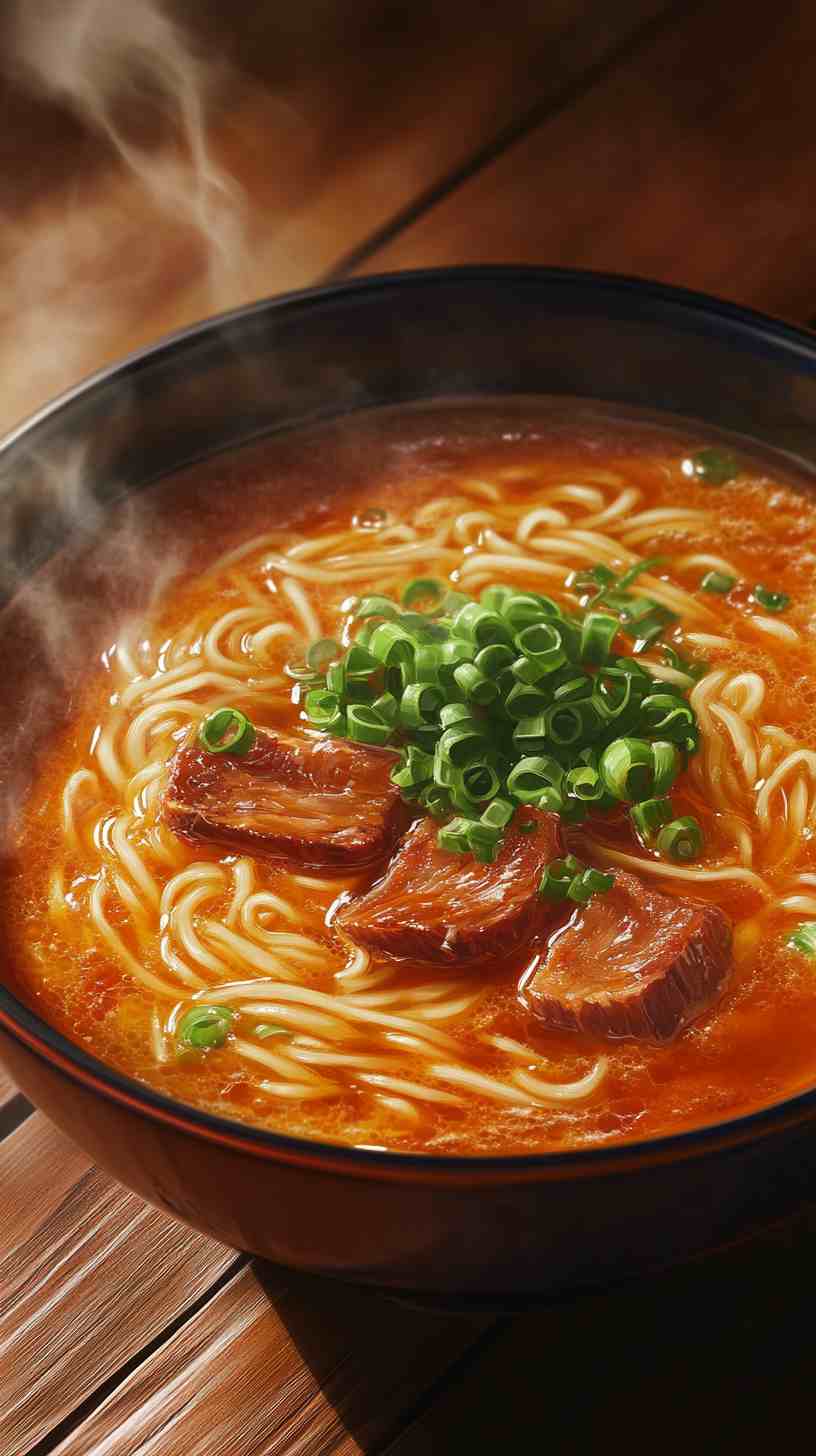 Tonkotsu Ramen Noodles with Chashu and Bamboo Shoots Tonkotsu Ramen Noodles with Chashu and Bamboo Shoots