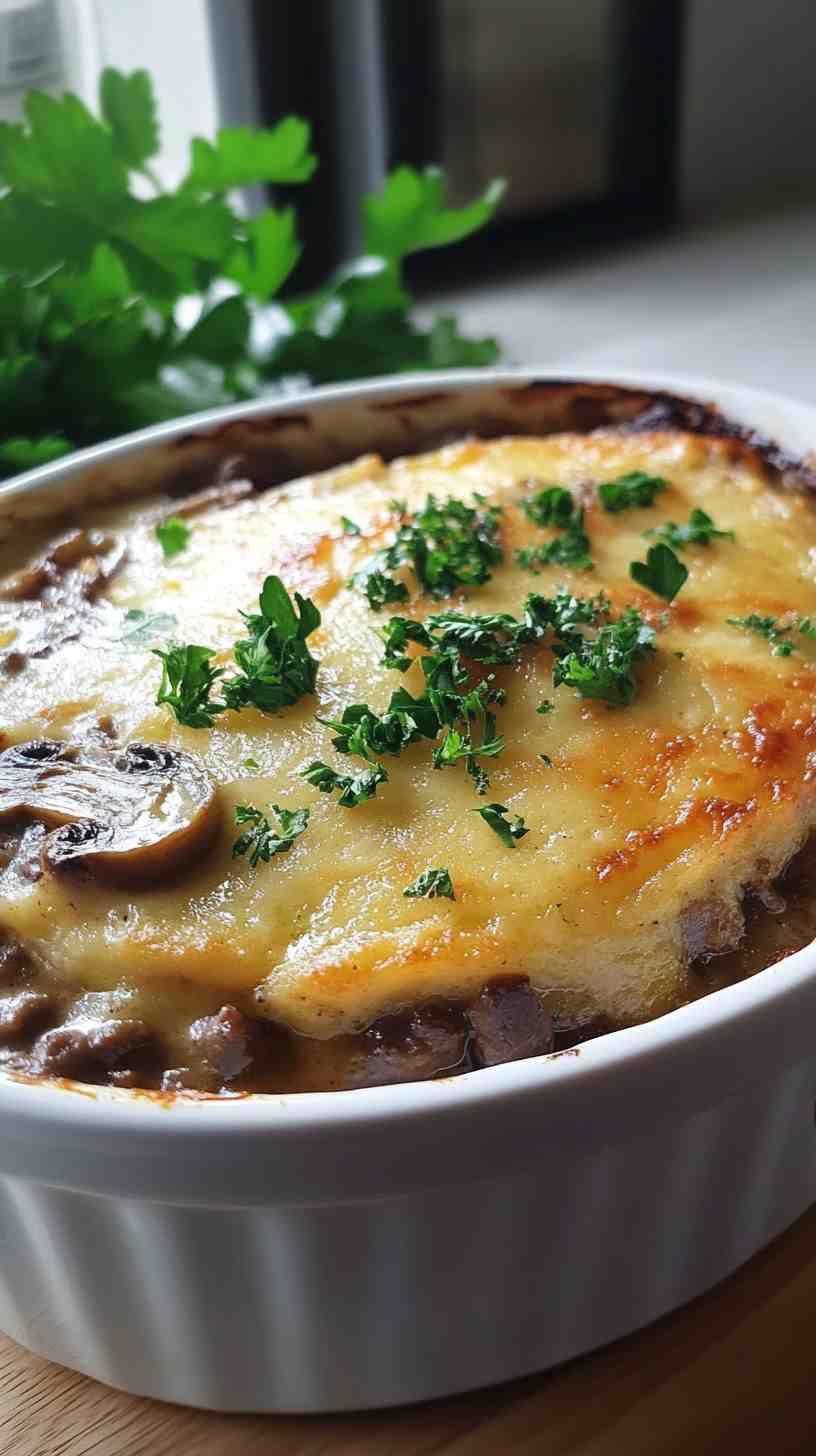 Ultimate Slow Cooker Beef and Mushroom Casserole