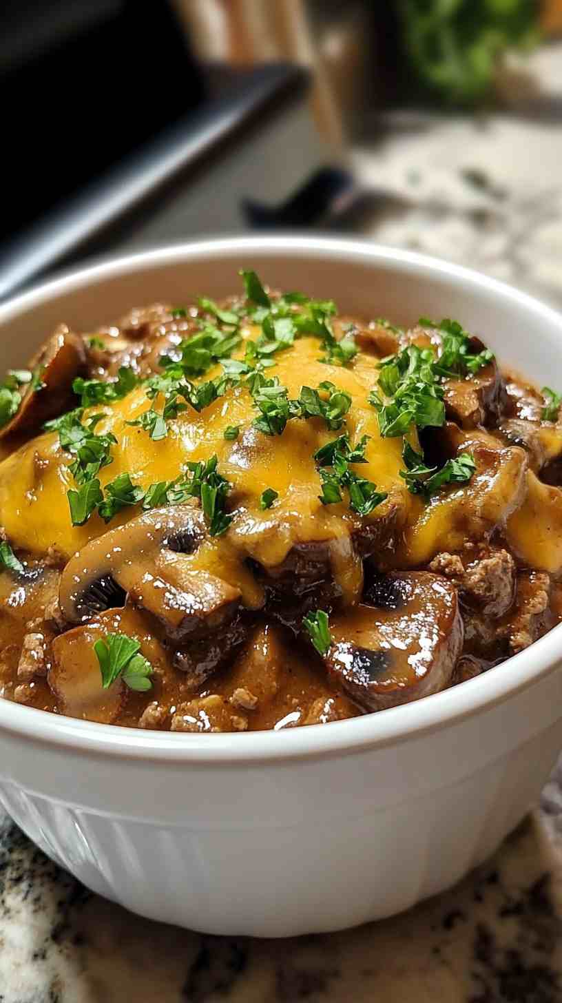 Ultimate Slow Cooker Beef and Mushroom Casserole