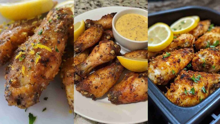 Lemon Pepper Air Fryer Chicken Wings