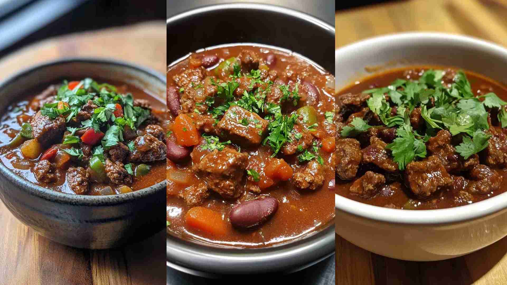 Slow Cooker Chunky Beef Chili