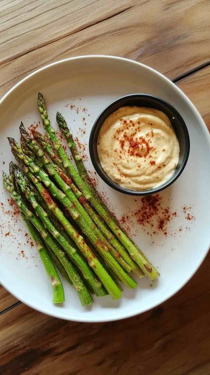 Air Fryer Asparagus Fries with Dipping Sauce