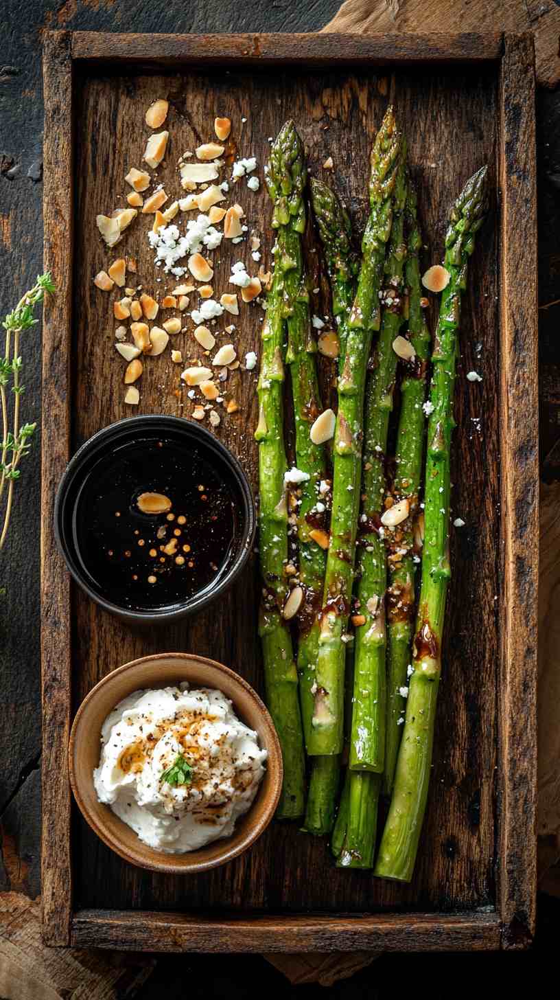 Air Fryer Asparagus with Balsamic Glaze