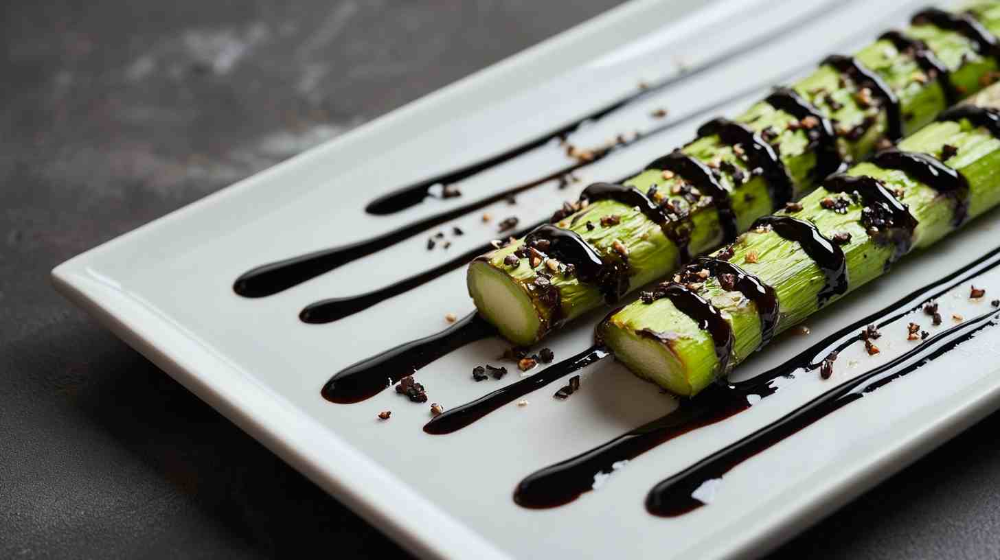 Air Fryer Asparagus with Balsamic Glaze