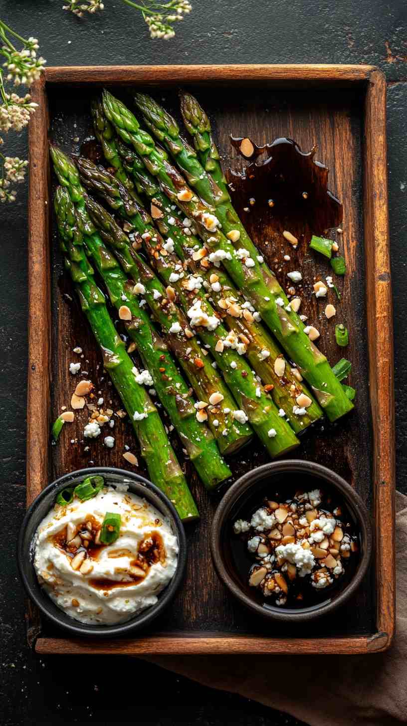 Air Fryer Asparagus with Balsamic Glaze