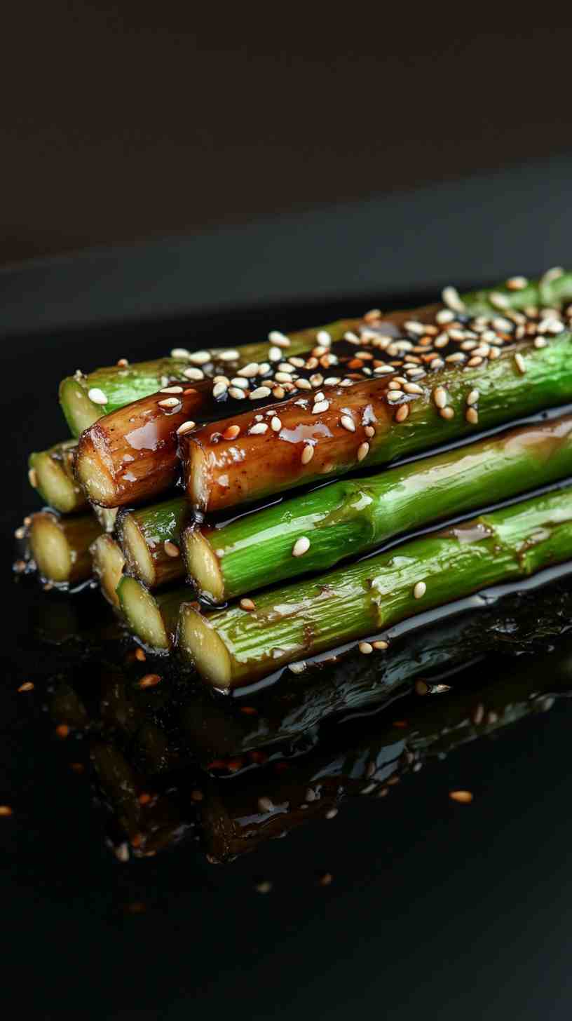 Air Fryer Asparagus with Balsamic Glaze