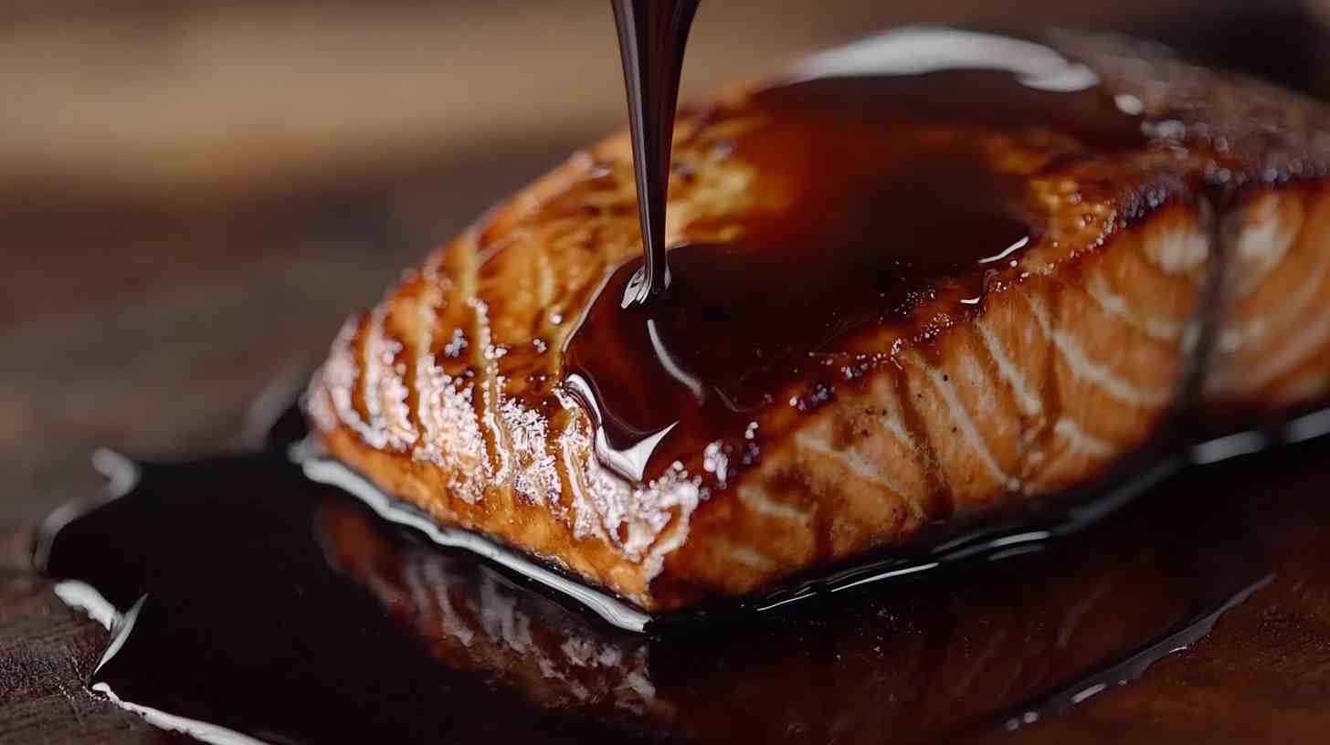 Air Fryer Balsamic Glazed Salmon