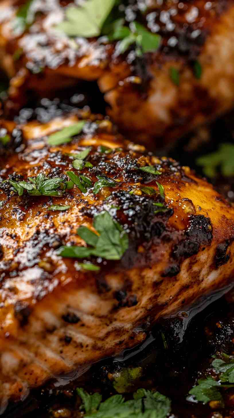 Air Fryer Balsamic Glazed Salmon