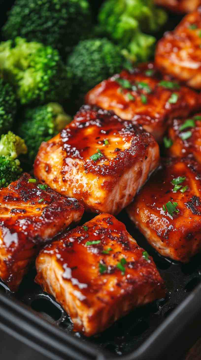 Air Fryer Teriyaki Salmon