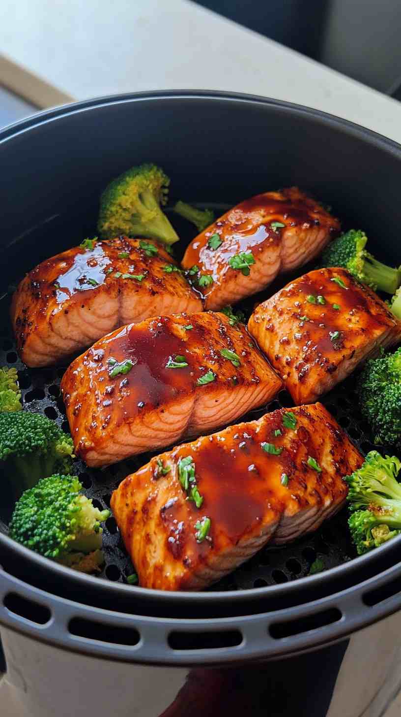 Air Fryer Teriyaki Salmon