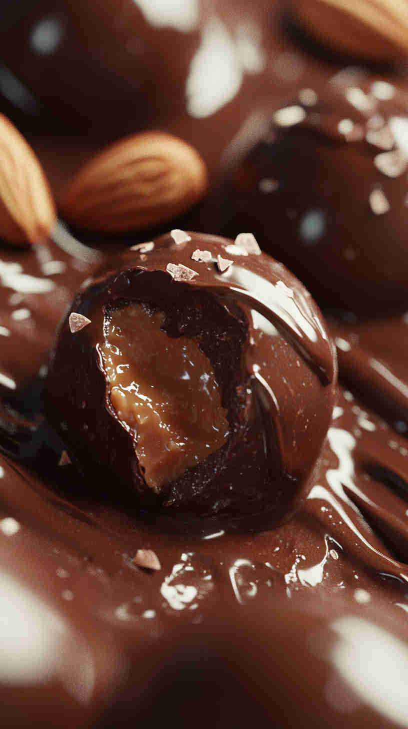 Sugar-Free Almond Butter Chocolate Truffles