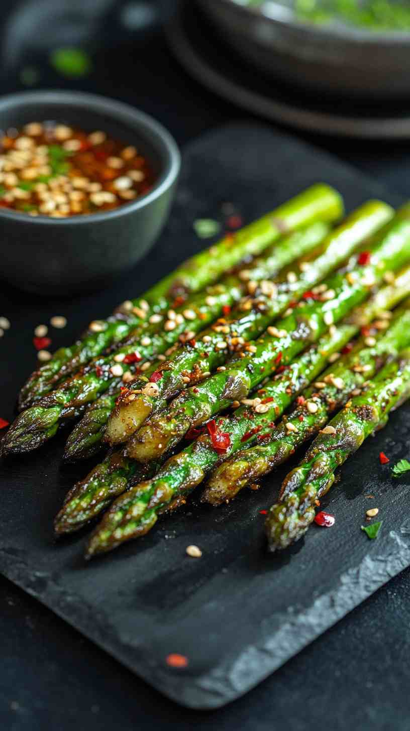 Asian-Inspired Air Fryer Asparagus