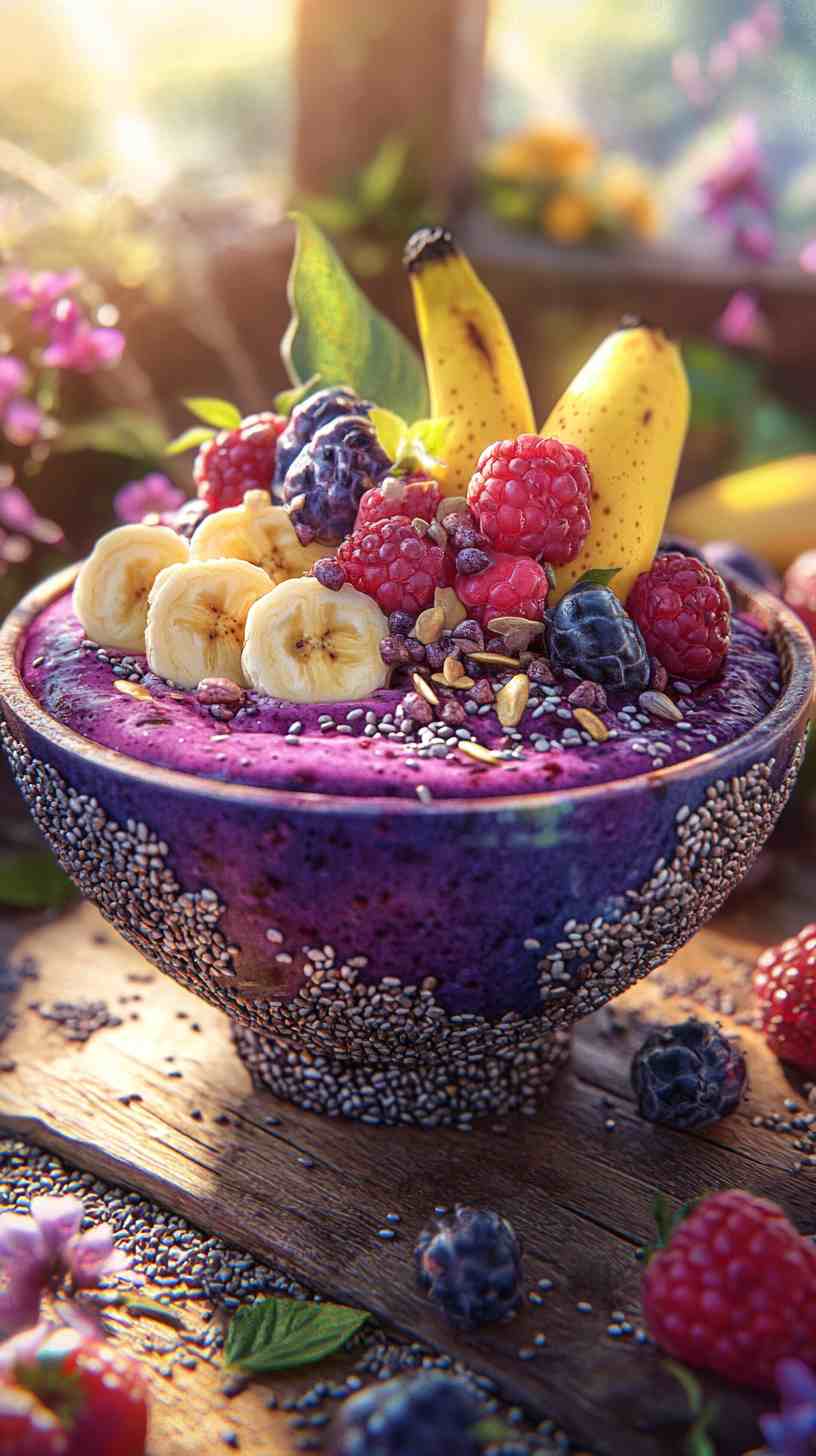 Banana Berry Power Boost Smoothie